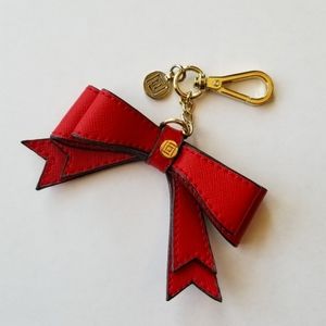 ❗Liz Claiborne Red Leather Bow Keychain❗